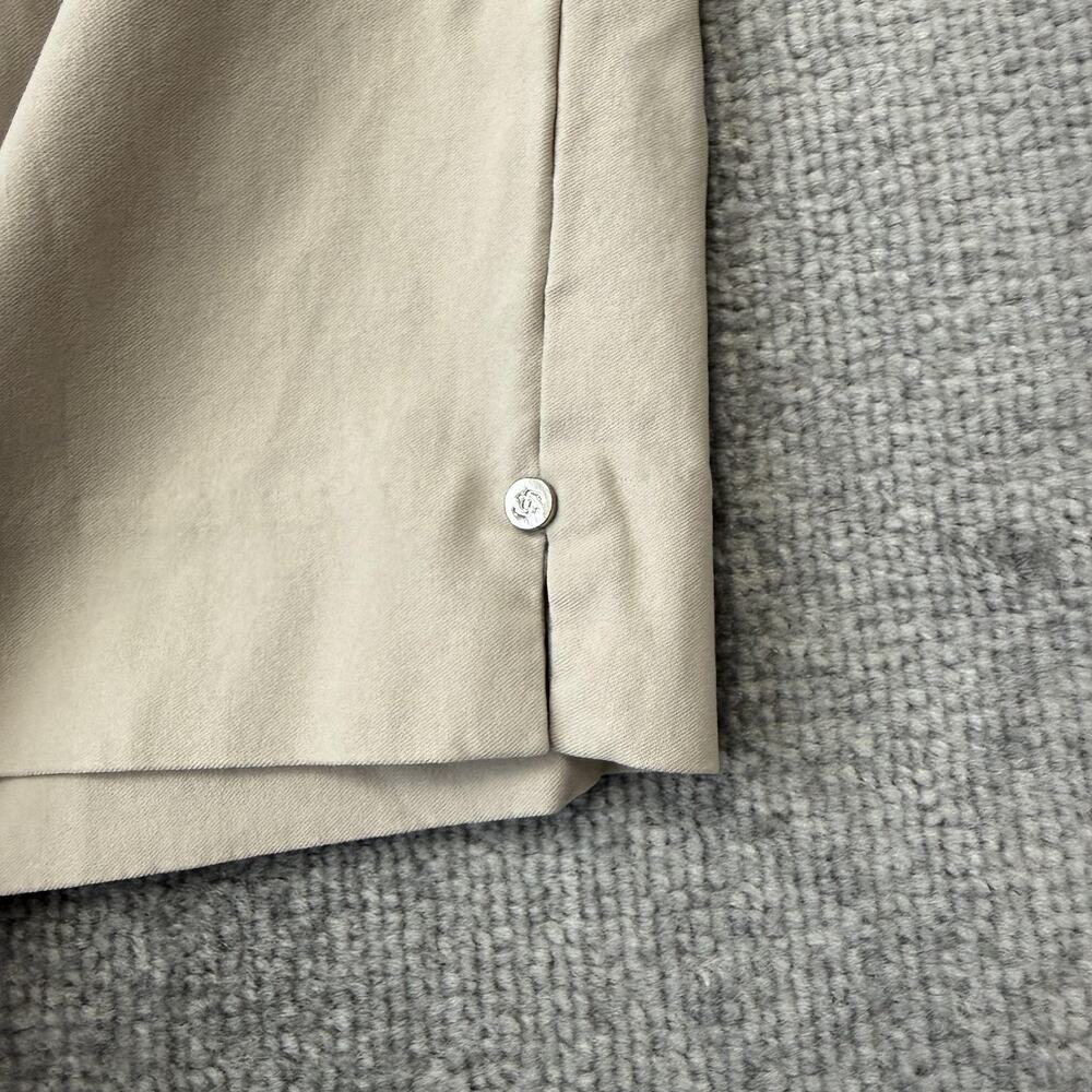 Chico's Pants Womens 4 Beige Stretch Pull On Capri Straight Leg Twill Casual - Picture 4 of 12
